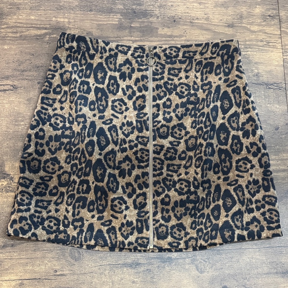 Leopard Print Women's Skirt